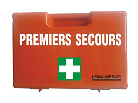 LEINA Mallette de 'PREMIERS SECOURS', équipé norme DIN 13157