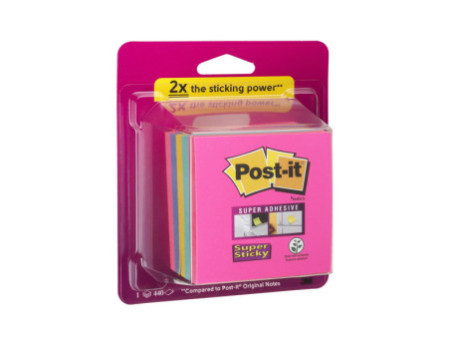 Post-it Bloc-note cube Super Sticky Notes, 76 x 76 mm
