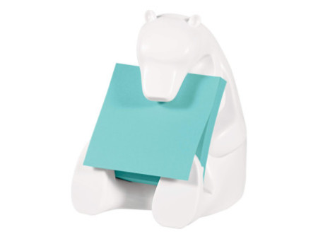 Post-it Distributeur Z-Notes Super Sticky 'BEAR', blanc