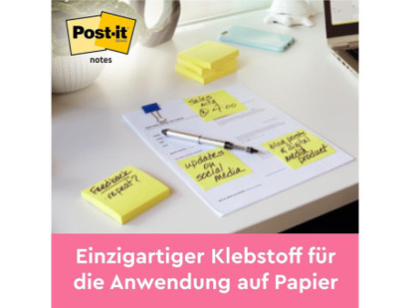 Post-it Bloc-note cube, 76 x 76 mm, jaune canari