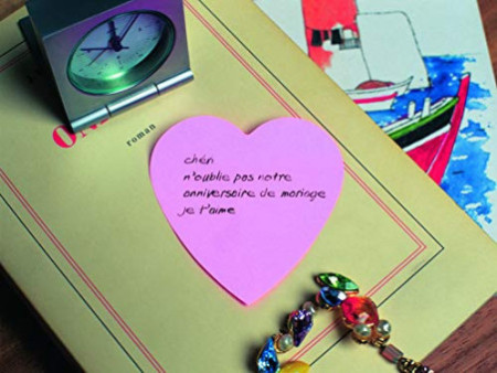 Post-it Bloc-note, 70 x 70 mm, forme de coeur, 3 couleurs