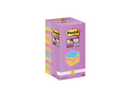 Post-it Bloc-note Super Sticky Notes, 127 x 76 mm, Tower