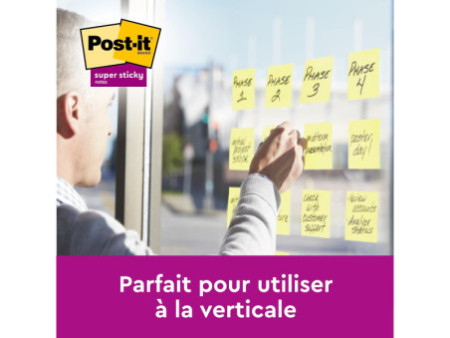 Post-it Bloc-note Super Sticky Notes, 127 x 76mm, 20+4,jaune