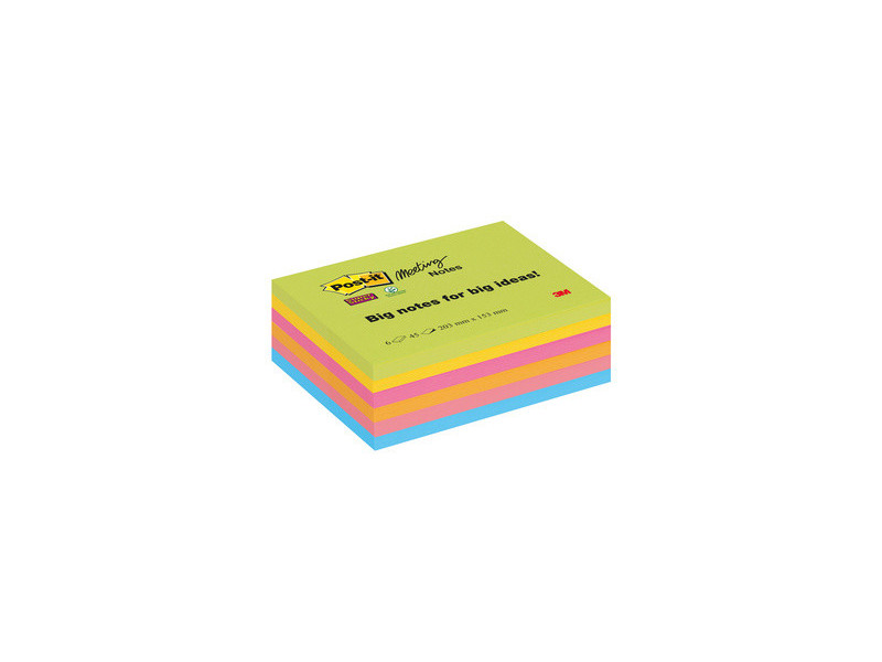 Post-it Bloc-note Super Sticky Meeting Notes, 152 x 101 mm