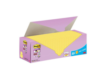 Post-it Bloc-note Super Sticky Z-Notes, 76 x 76 mm, 20+4