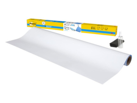 Post-it Film tableau blanc Easy Erase, 914 x 609 mm, rouleau