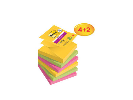Post-it Bloc-note adhésif Super Sticky Z-Notes, 76 x 76 mm