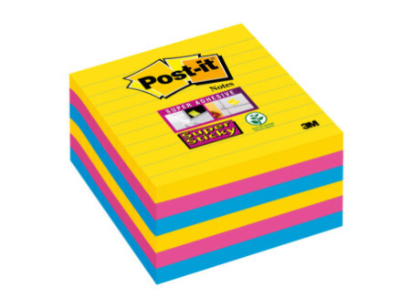 Post-it Bloc note adhésif Super Sticky Notes, 101x101 mm