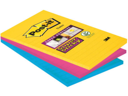Post-it Bloc note adhésif Super Sticky Notes, 101x152 mm