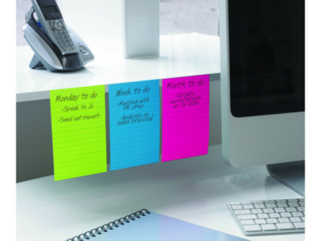 Post-it Bloc note adhésif Super Sticky Notes, 101x152 mm