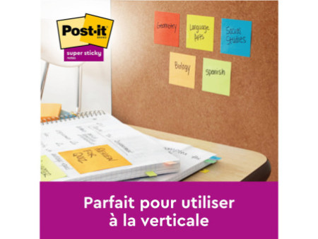 Post-it Bloc-note adhésif Super Sticky Z-Notes, 76 x 76 mm