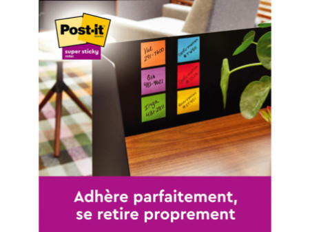 Post-it Bloc-note adhésif Super Sticky Z-Notes, 76 x 76 mm