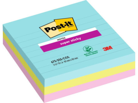 Post-it Bloc-note adhésif Super Sticky Notes, 101 x 101 mm