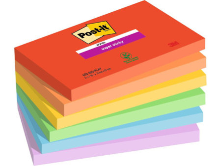 Post-it Bloc-note adhésif Super Sticky Notes, 127 x 76 mm