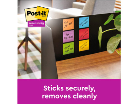 Post-it Bloc-note adhésif Super Sticky Z-Notes, 76 x 76 mm