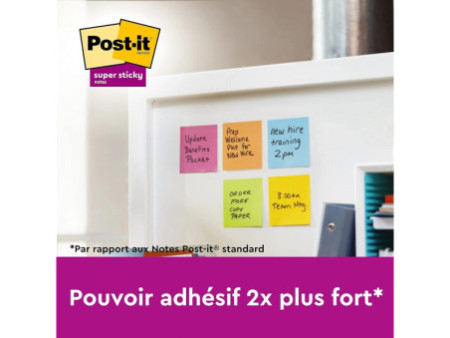 Post-it Bloc-note adhésif Super Sticky Notes, 127 x 76 mm