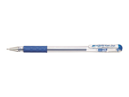 Pentel stylo roller à encre gel Hybrid Gel Grip K116, bleu