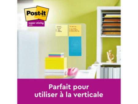 Post-it Bloc-note adhésif Super Sticky Notes, 101 x 152 mm