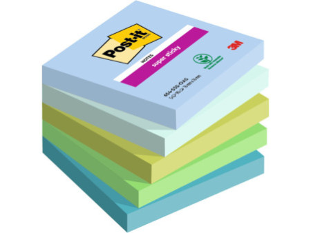 Post-it Bloc-note adhésif Super Sticky Notes, 76 x 76 mm