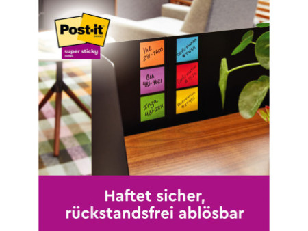 Post-it Bloc-note adhésif Super Sticky Notes, 101 x 101 mm