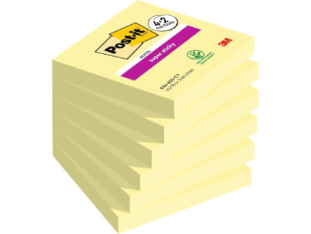 Post-it Bloc-note adhésif Super Sticky Notes, 76 x 76 mm