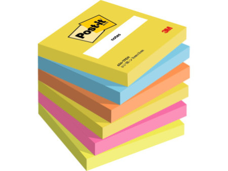 Post-it Bloc-note adhésif, 76 x 76 mm, Energetic Collection