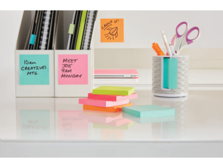 Post-it Bloc-note adhésif, 76 x 76 mm, Energetic Collection