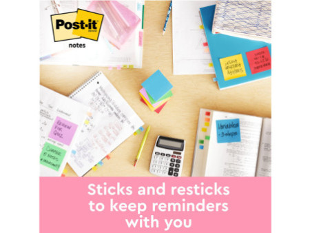 Post-it Bloc-note adhésif Notes, 127 x 76 mm, Beachside