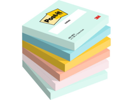 Post-it Bloc-note adhésif Notes, 76 x 76 mm, Beachside