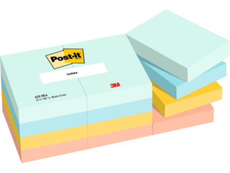 Post-it Bloc-note adhésif Notes, 51 x 38 mm, Beachside