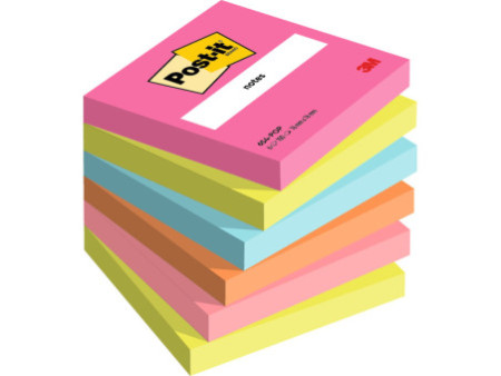 Post-it Bloc-note adhésif Notes, 76 x 76 mm, Poptimistic