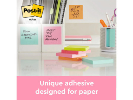 Post-it Bloc-note adhésif Notes, 127 x 76 mm, Poptimistic