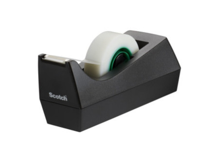 Scotch Dévidoir de ruban adhésif C38, 3 rouleaux incl., noir