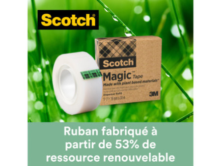 Scotch Dévidoir de ruban adhésif C38, 3 rouleaux incl., noir