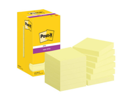 Post-it Bloc-note adhésif Super Sticky Notes, 76 x 76 mm
