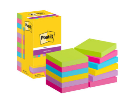 Post-it Bloc-note adhésif Super Sticky Notes, 76 x 76 mm