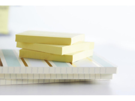 Post-it Bloc-note adhésif Z-Notes, 76 x 76 mm, jaune