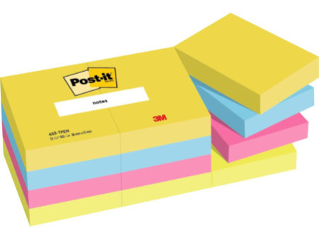 Post-it Bloc-note adhésif, 51 x 38 mm, Energetic Collection