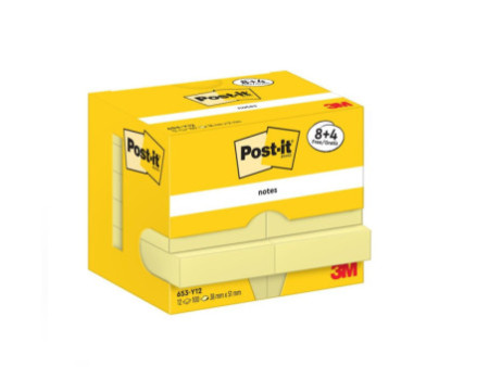 Post-it Bloc-note adhésif, 51 x 38 mm, jaune