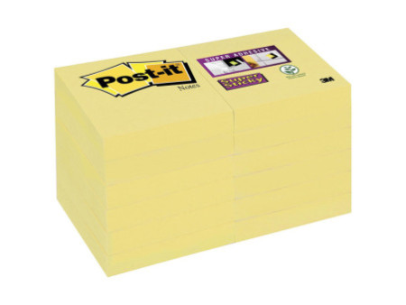 Post-it Bloc-note adhésif Super Sticky Notes, 47,6 x 47,6 mm