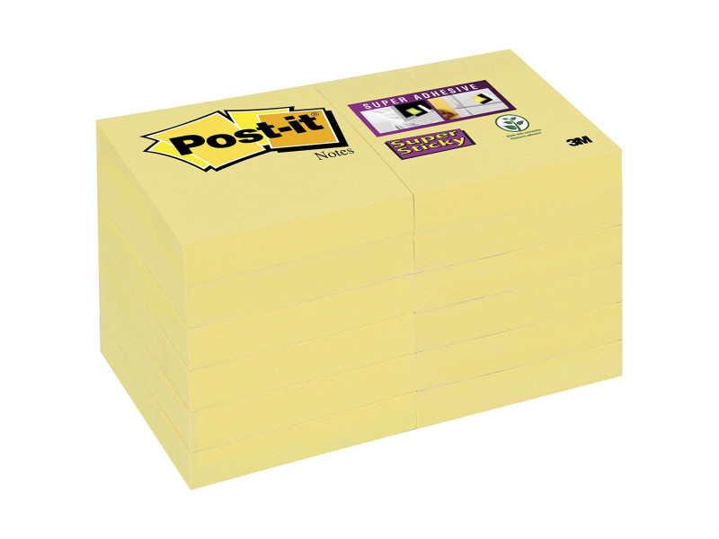 Post-it Bloc-note adhésif Super Sticky Notes, 47,6 x 47,6 mm
