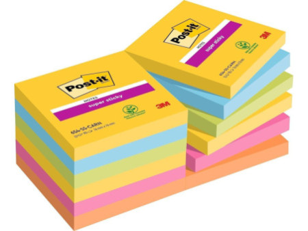 Post-it Bloc-note adhésif Super Sticky Notes, 76 x 76 mm