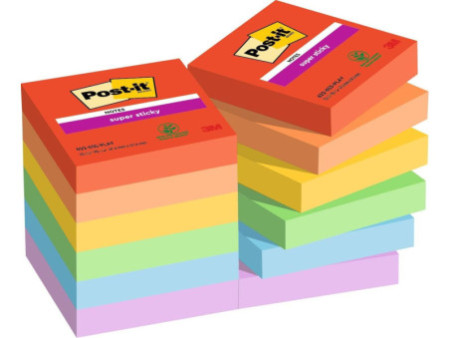 Post-it Bloc-note adhésif Super Sticky Notes, 47,6 x 47,6 mm