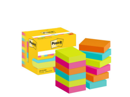 Post-it Bloc-note adhésif, 38 x 51 mm, Poptimistic