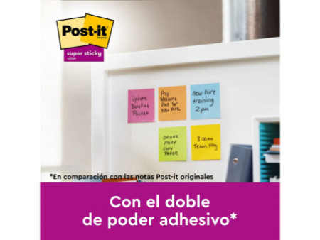 Post-it Bloc-note adhésif Super Sticky Notes, 76 x 76 mm