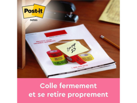 Post-it Bloc-note adhésif, 76 x 76 mm, jaune