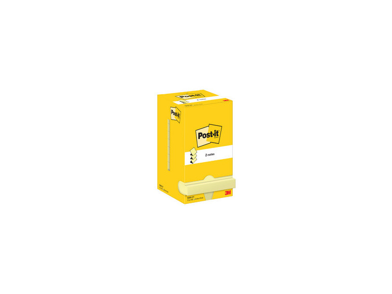 Post-it Bloc-note adhésif Z-Notes, 127 x 76 mm, jaune