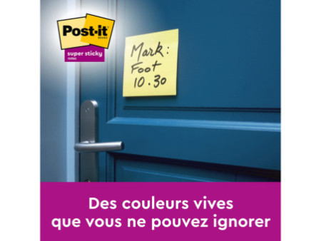 Post-it Bloc-note adhésif Super Sticky Notes, 51 x 76 mm