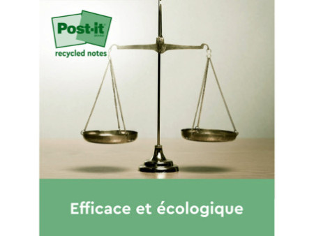 Post-it Super Sticky Recycling Notes, 76 x 76 mm, coloré