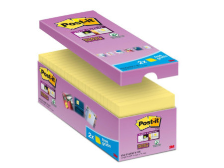 Post-it Bloc-note Super Sticky Notes, 76 x 76 mm, Promo